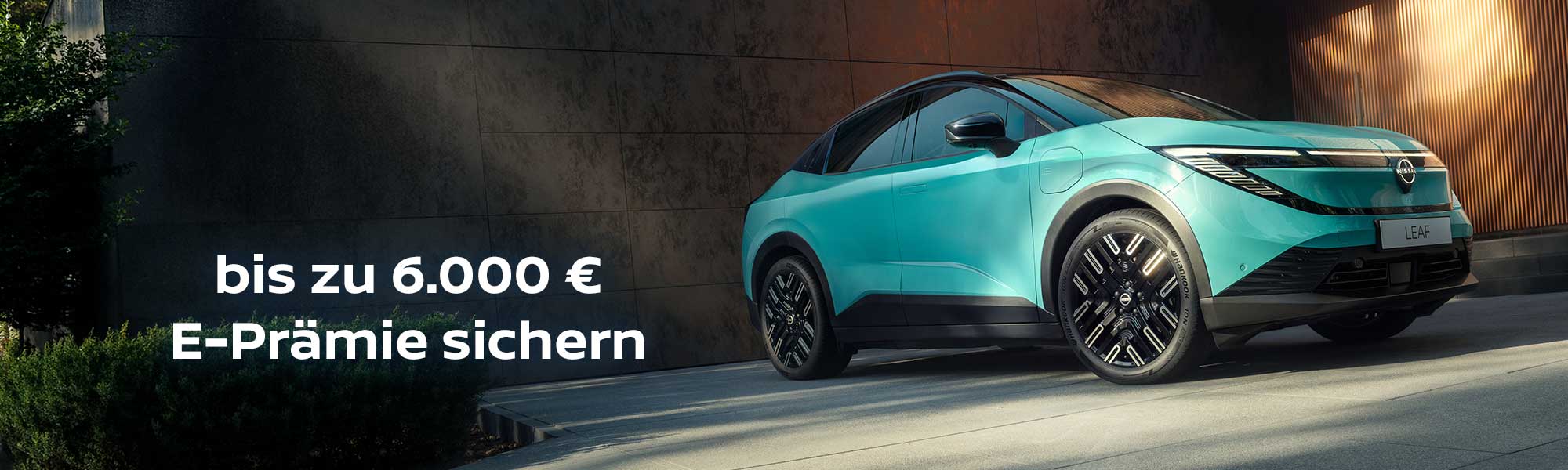 Nissan Leaf bis zu 6000 € Prämie sichern